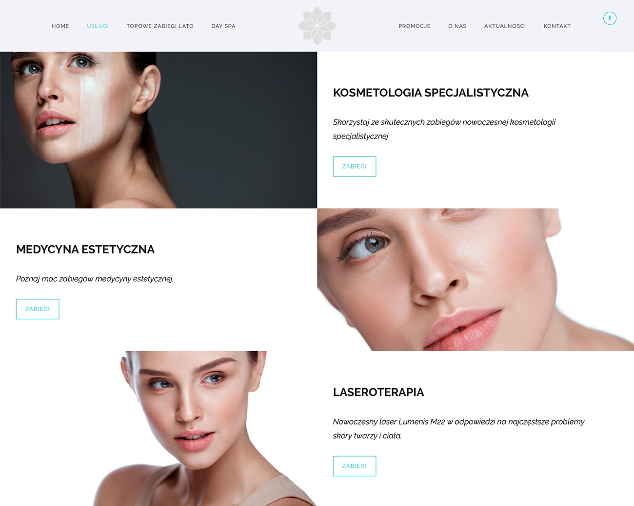 cosmetologist website design