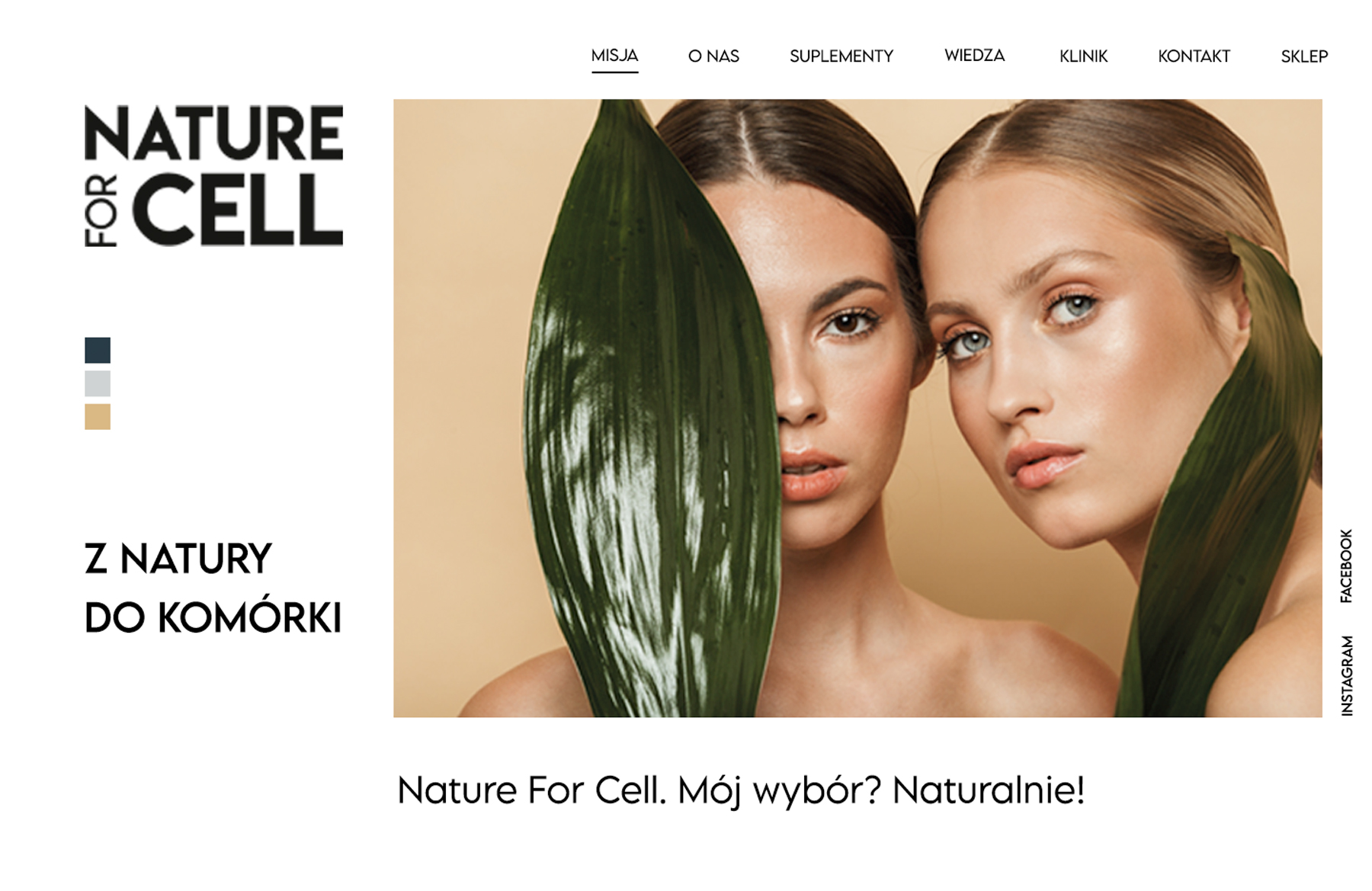 strona internetowa marki kosmetycznej studio projektowe hotmilk